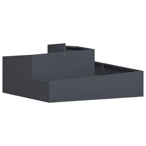 vidaXL Cache-pot de jardin Anthracite 100 x 100 x 50 cm