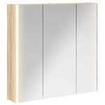vidaXL Armoire Miroir de Salle de Bain Chêne Sonoma
