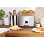RUSSELL HOBBS 24200-56 Toaster Grille-Pain Compact Home, Température Ajustable, Rapide, Chauffe Viennoiserie - Inox