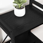 vidaXL Étagère Chêne noir 60 x 30 x 85 cm Bois d'ingénierie