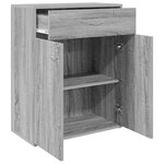 vidaXL Buffet Sonoma gris 60x30x75 cm Bois d'ingénierie