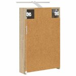 vidaXL Armoire Miroir de Salle de Bain avec étagère Chêne Sonoma