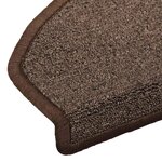 vidaXL Tapis d'escalier auto-adhésifs 15 Pièces Marron café