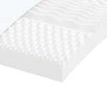 vidaXL Matelas en mousse blanc 140x220 cm 7 zones dureté 20 ILD