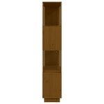 vidaXL Bibliothèque/Cloison Marron miel 80x25x132 cm Bois massif