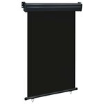 vidaXL Auvent latéral de balcon 120x250 cm Noir