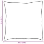 vidaXL Oreiller Blanc 80 x 80 cm 130gsm 100  coton