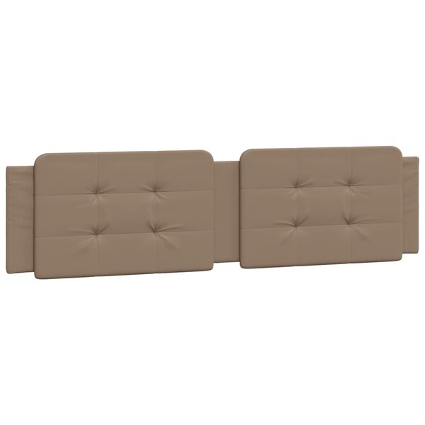 vidaXL Coussin de tête de lit cappuccino 200 cm similicuir