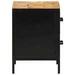 vidaXL Cabinet de chevet 40x35x50 cm Bois massif Mangue brut