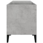vidaXL Armoire à disques gris béton 84 5x38x48 cm bois d'ingénierie