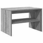 vidaXL Meuble TV sonoma gris 60x40x40 cm bois d'ingénierie