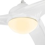 Tristar Ventilateur de plafond VE-5817 55 W 132 cm Blanc