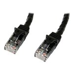 Startech.com câble réseau cat6 gigabit utp sans crochet de 2m - cordon ethernet rj45 anti-accroc - m/m - noir