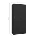 vidaXL Garde-robe Anthracite 80x50x180 cm Acier