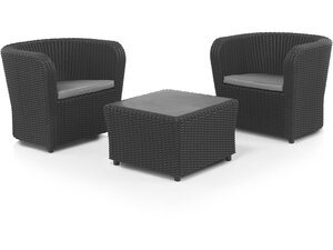 Salon de jardin "set nova" - graphite