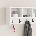 vidaXL Porte-manteau mural Blanc 100 x 16 x 26 cm Bois d'ingénierie