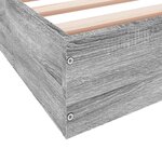 vidaXL Cadre de lit sonoma gris 90x190 cm bois d'ingénierie