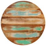 vidaXL Table basse Ø50x40 cm bois de récupération massif et acier