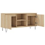 vidaXL Meuble TV chêne sonoma 104x35x50 cm bois d'ingénierie