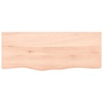 vidaXL Étagère murale 100x40x2 cm bois de chêne massif non traité