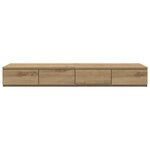 vidaXL Tiroirs de lit avec tiroir Chêne artisanal 120 x 36 5 x 16 5 cm