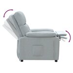vidaXL Fauteuil inclinable Gris clair Tissu