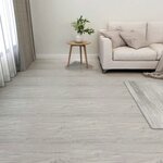 vidaXL Dalles de plancher autoadhésives 55 Pièces PVC 5 11 m² gris clair