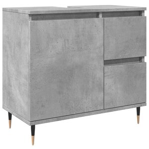 vidaXL Armoire de salle de bain gris béton 65x33x60 cm