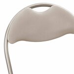 vidaXL Chaise pliante 8 pc Simili cuir Sable 48 x 43 5 x 81 cm