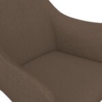 vidaXL Chaise pivotante de salle à manger Taupe Tissu