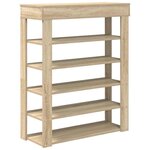 vidaXL Étagère à chaussures chêne sonoma 80x30x98 cm bois d'ingénierie