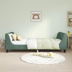 vidaXL Cadre de lit pour enfants avec tête de lit Vert Mer 90 x 190 cm