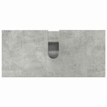 vidaXL Ensemble de mobilier de salle de bain 2 Pièces Gris béton