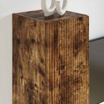 vidaXL Meuble TV mural Chêne fumé 30 x 31 x 60 cm Bois d'ingénierie