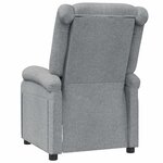 vidaXL Fauteuil inclinable Gris clair Tissu
