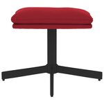 vidaXL Repose-pied Rouge bordeaux 60x60x36 cm Velours