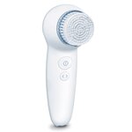 Beurer brosse de nettoyage facial pureo deep clear blanc et rose fc 65