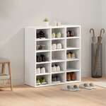 vidaXL Cabinet à chaussures Blanc 103x30x51 cm Bois d'ingénierie