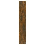 vidaXL Armoire à vitrine Chêne fumé 82 5x30 5x185 cm Bois ingénierie