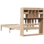 vidaXL Lit bibliothèque sans matelas 90x190 cm bois de pin massif