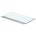 vidaXL Panneaux d'étagère 2 Pièces Verre Transparent 40 x 15 cm