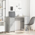 vidaXL Bureau gris béton 120x42x76 cm bois d'ingénierie