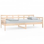 vidaXL Lit de jour sans matelas bois de pin massif 90x200 cm