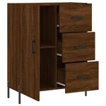 vidaXL Buffet chêne marron 69 5x34x90 cm bois d'ingénierie