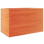 vidaXL Jardinière cire marron 110x60x68 5 cm bois de pin massif