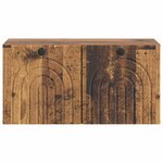 vidaXL Meuble TV mural Bois ancien 59 5 x 31 x 30 cm Bois d'ingénierie