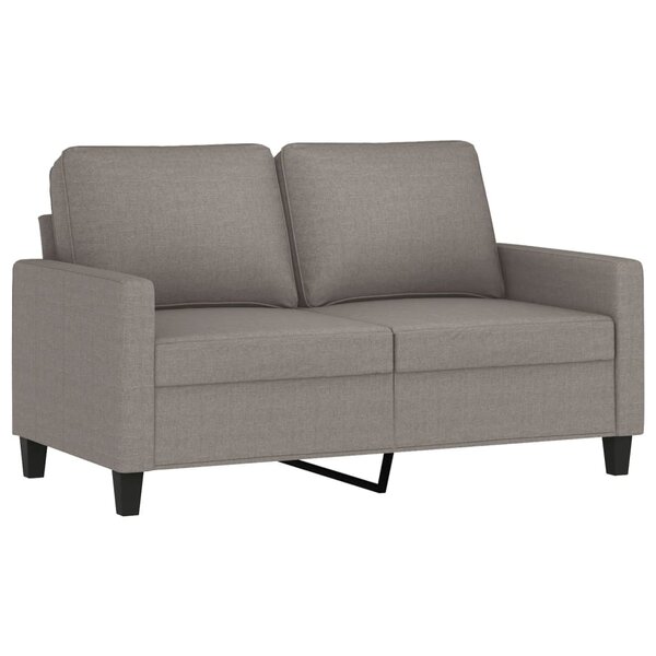 vidaXL Canapé à 2 places Taupe 120 cm Tissu