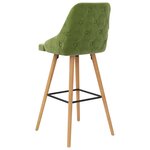 vidaXL Tabourets de bar lot de 2 vert clair velours