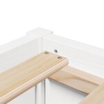 vidaXL Cadre de lit sans matelas blanc 150x200 cm bois de pin massif