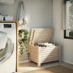 vidaXL Boîte de rangement avec couvercle RANA bois massif de pin